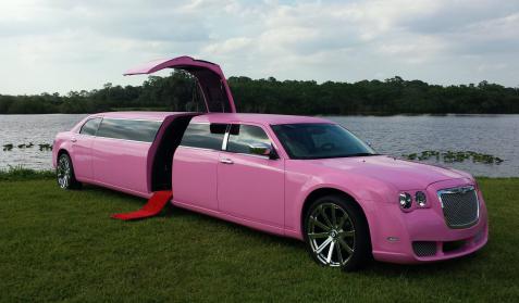 Deland Pink Chrysler 300 Limo 